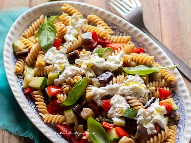 Pasta integrale con verdure