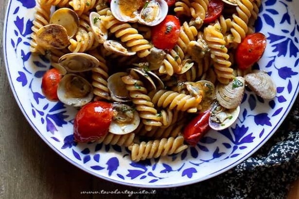 Pasta integrale con vongole