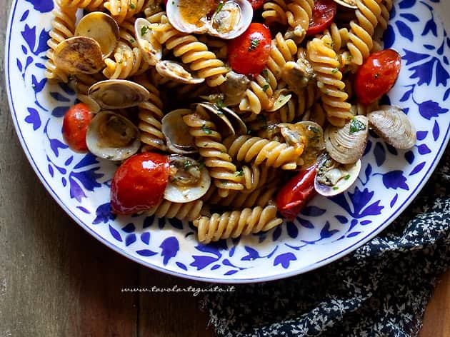 Pasta integrale con vongole