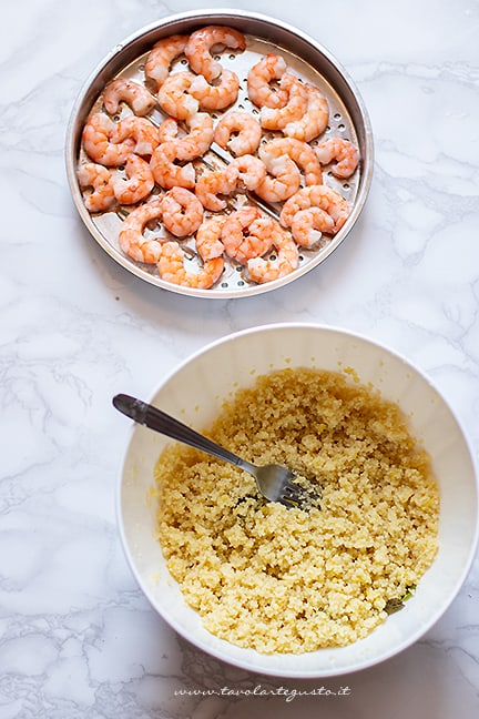 come fare il cous cous con gamberi