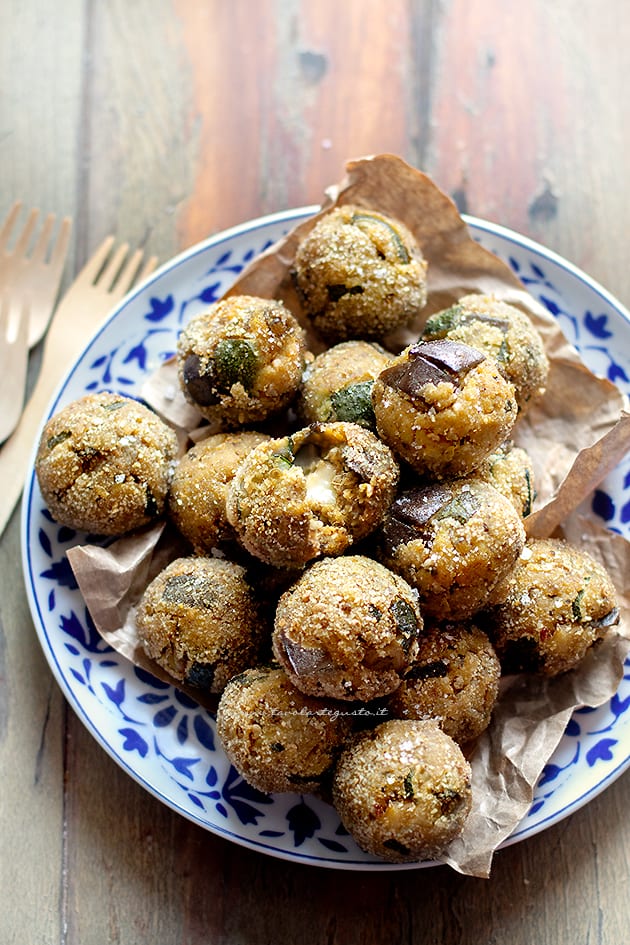 Polpette di melanzane e zucchine