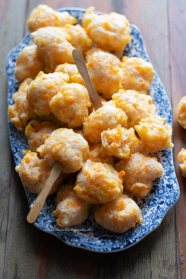 Frittelle di zucca salate