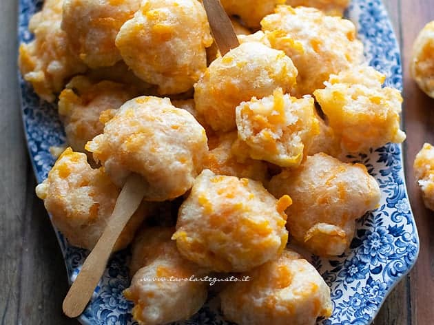 Frittelle di zucca salate