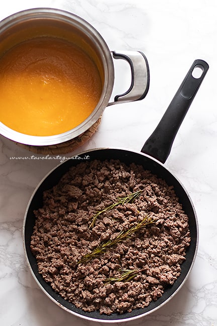 come fare il ragù di carne e zucca