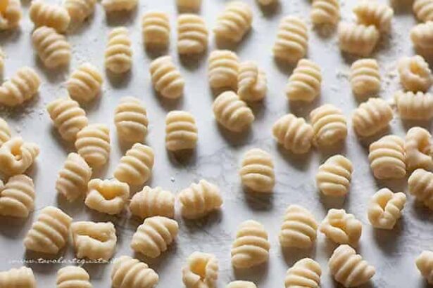 gnocchi senza patate , acqua e farina