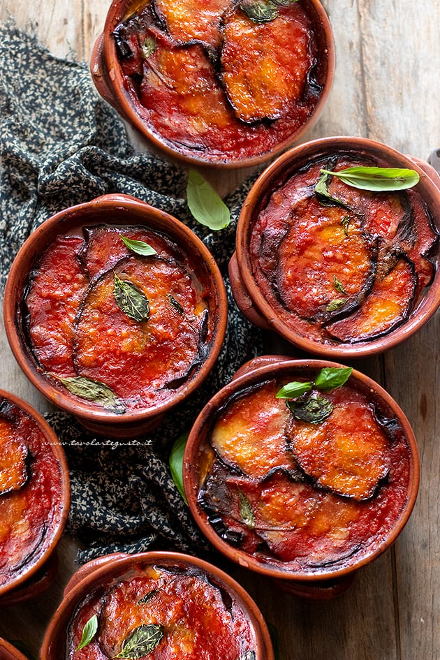 mini parmigiane di melanzane - - Ricetta di Tavolartegusto