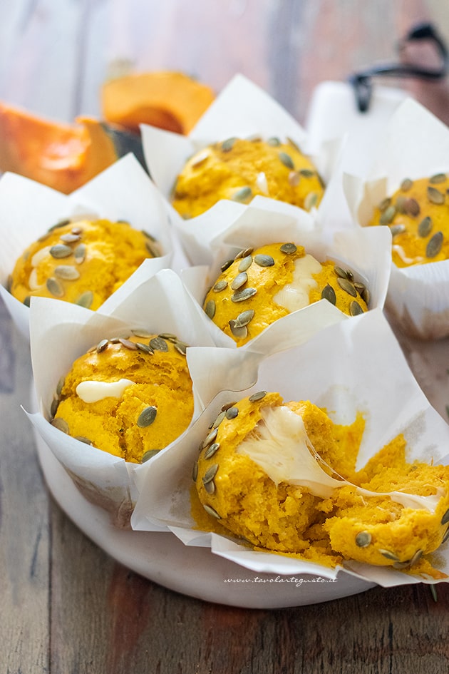 Muffin alla zucca salati