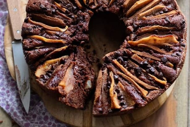 Torta pere e cioccolato senza glutine e senza lattosio