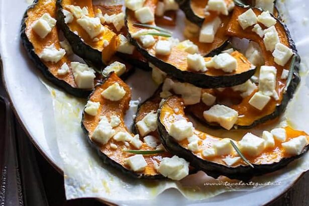 Zucca e feta al forno