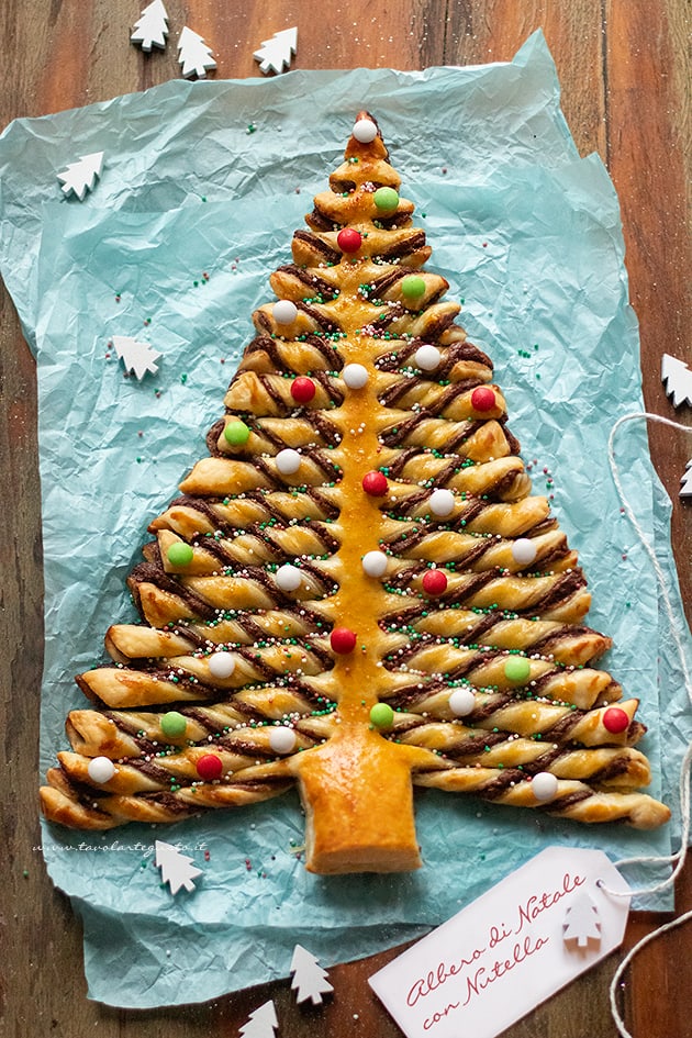 Albero di Natale con Nutella - Ricetta di Tavolartegusto