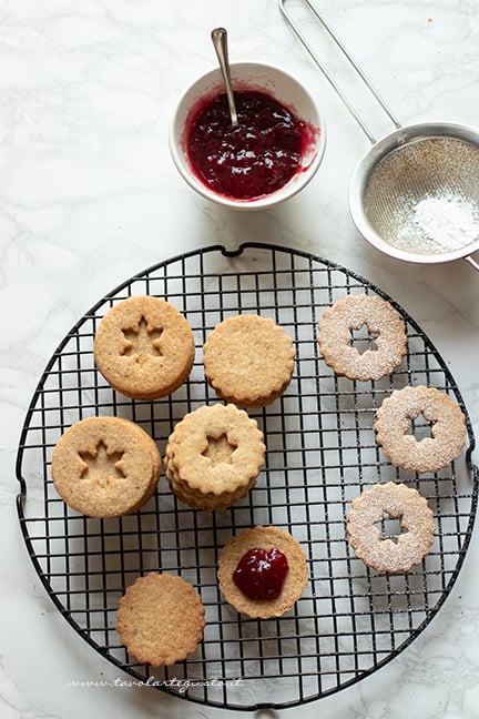 come farcire i linzer cookies