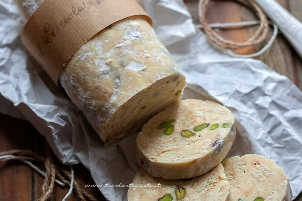 salame di cioccolato bianco - Ricetta di Tavolartegusto