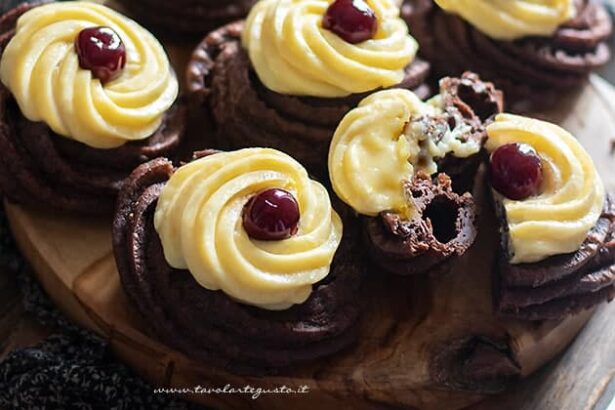 Zeppole di san giuseppe al cacao - Ricetta di Tavolartegusto