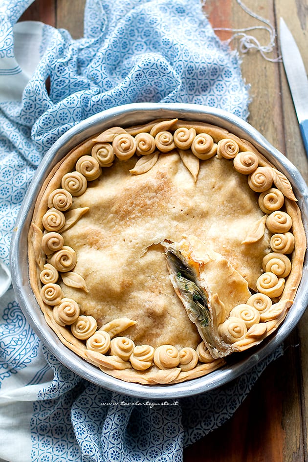 Torta salata ai carciofi