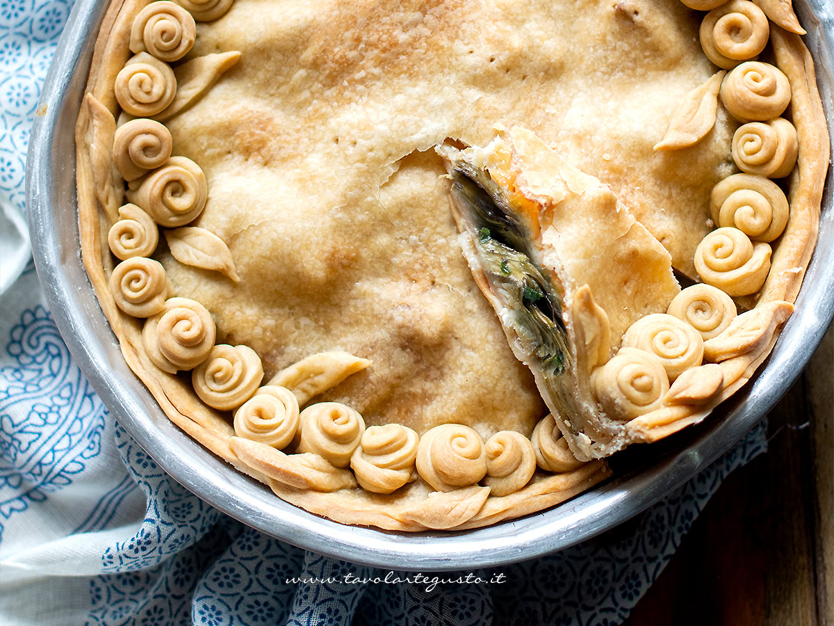 Torta salata con carciofi ricetta