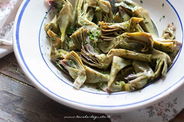 carciofi trifolati - Ricetta di Tavolartegusto