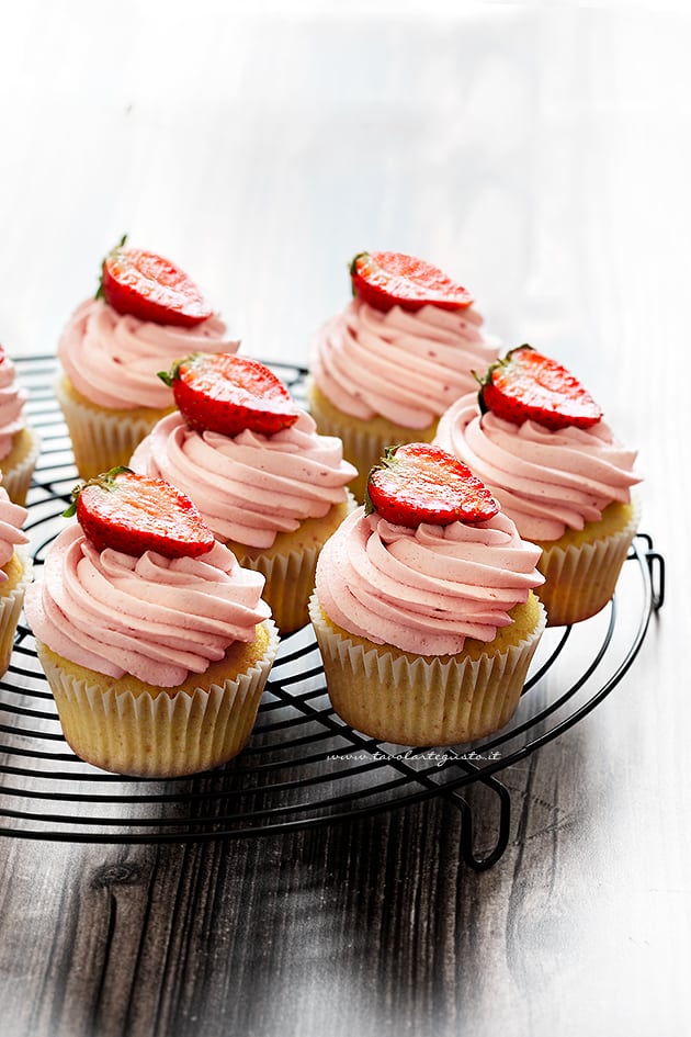 Cupcake alle fragole -