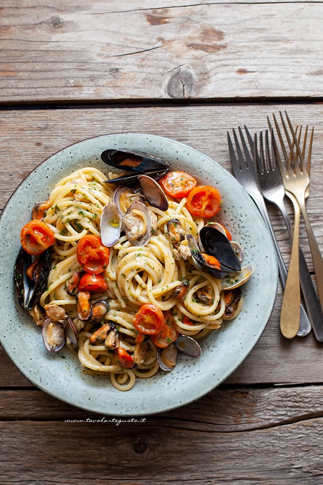 Spaghetti cozze e vongole