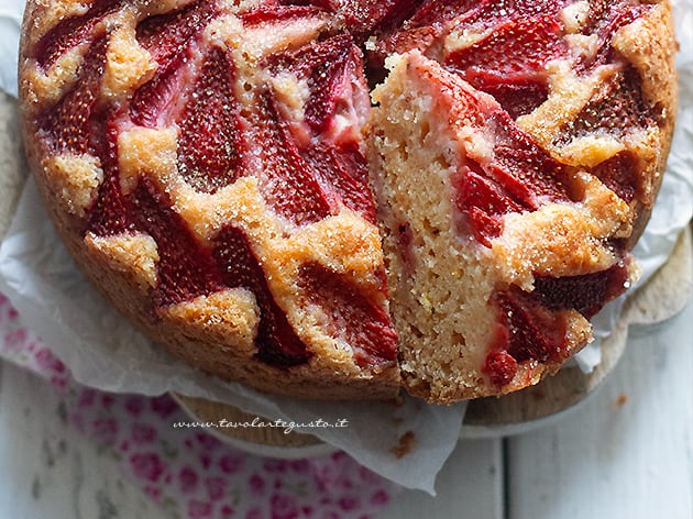 Torta di fragole vegan