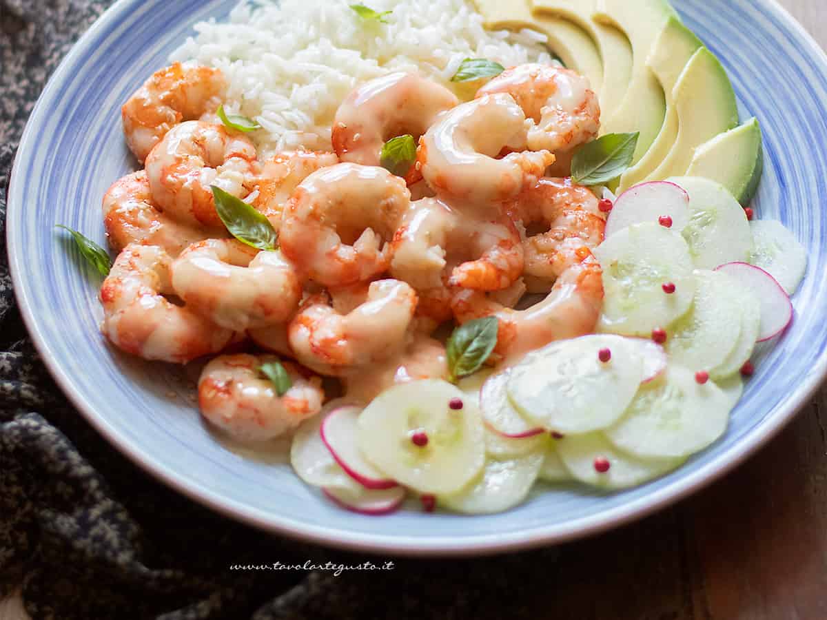 Insalata di gamberi - Ricetta di Tavolartegusto