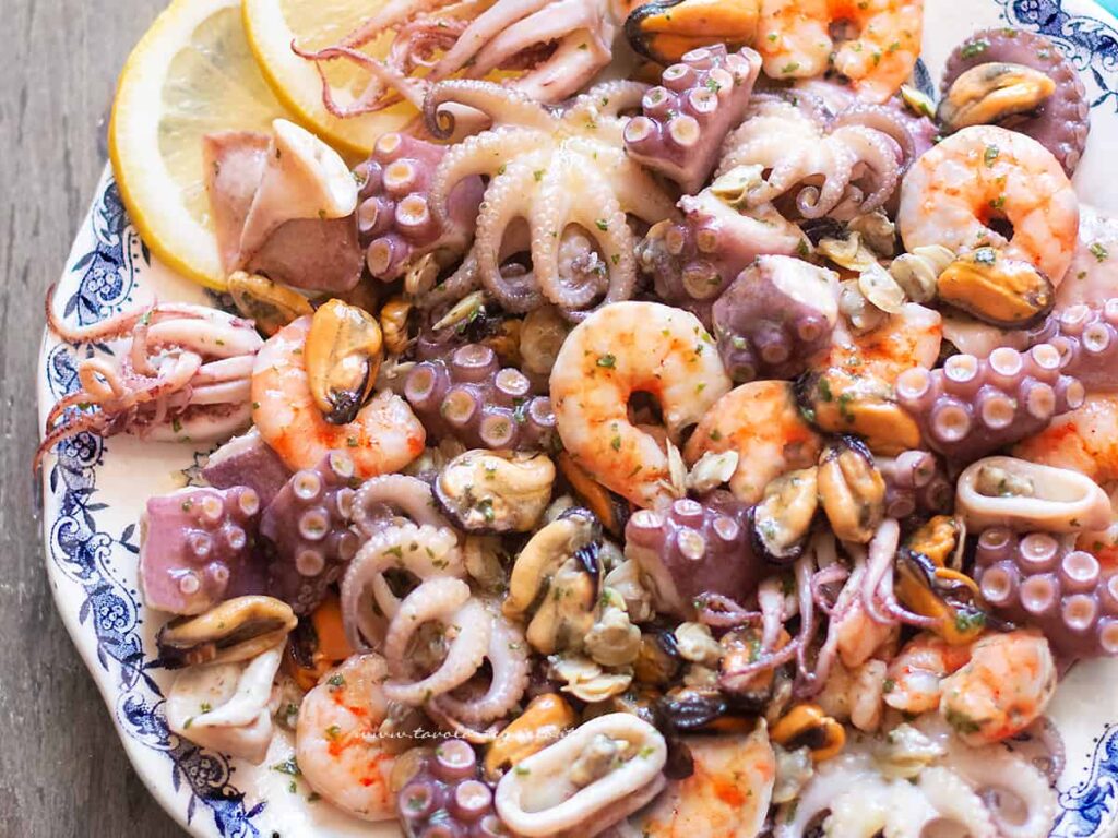Insalata di mare Ricetta perfetta e Trucchi con foto passo passo