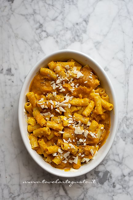 cuocere la pasta al forno con zucca