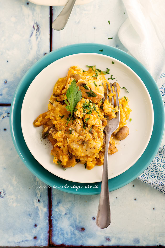 risotto zucca e gorgonzola ricetta - Ricetta di Tavolartegusto