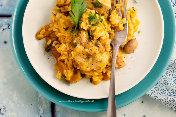 risotto zucca e gorgonzola