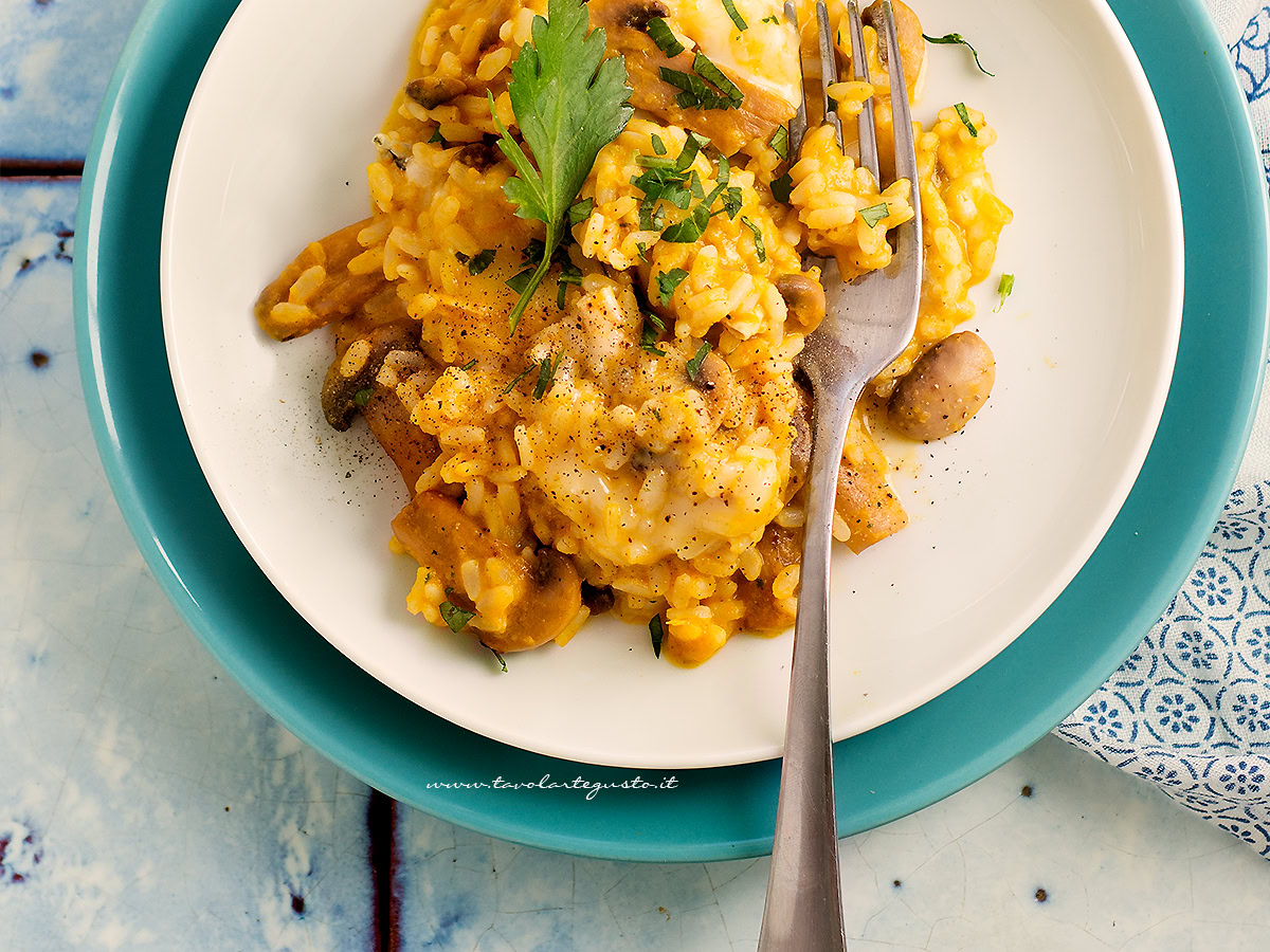 risotto zucca e gorgonzola