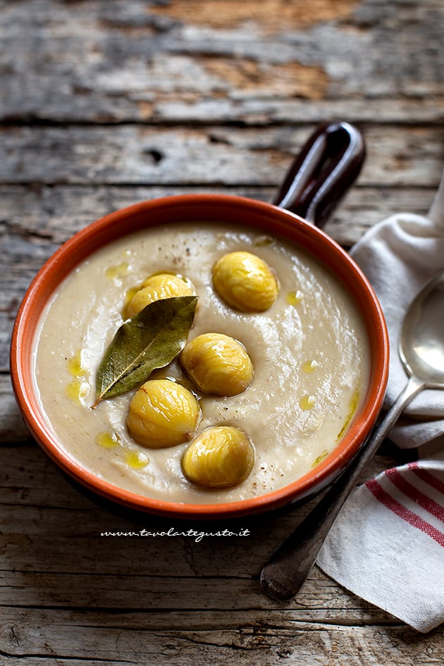 zuppa di castagne ricetta - Ricetta di Tavolartegusto