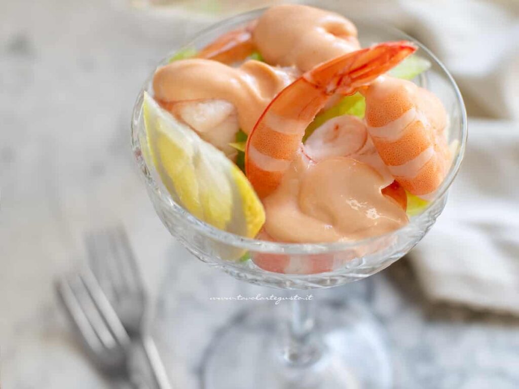 Cocktail di gamberi la Ricetta originale dei Gamberetti in salsa rosa