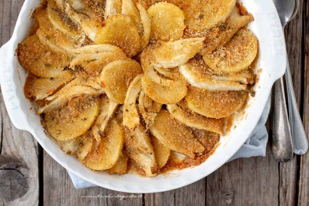 finocchi e patate gratinati - Ricetta di Tavolartegusto