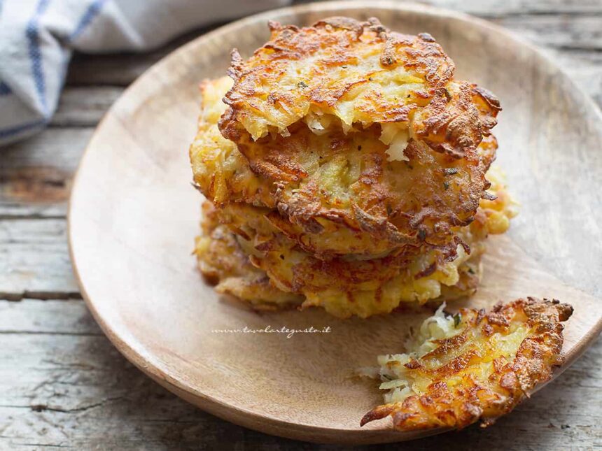 Frittelle di patate (croccanti e deliziose) la Ricetta veloce in 10 minuti!