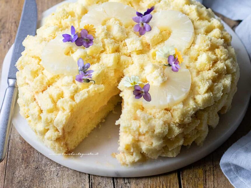 torta mimosa all'ananas