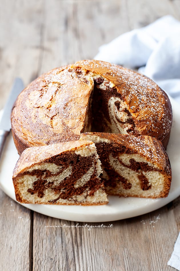 torta marmorizzata ricetta - Ricetta di Tavolartegusto