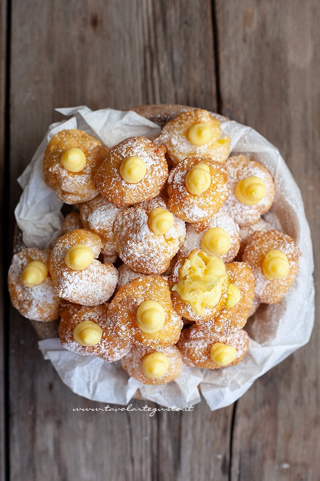 zeppole alla crema ricetta