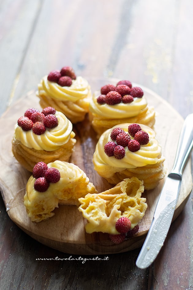 zeppole alle fragole ricetta