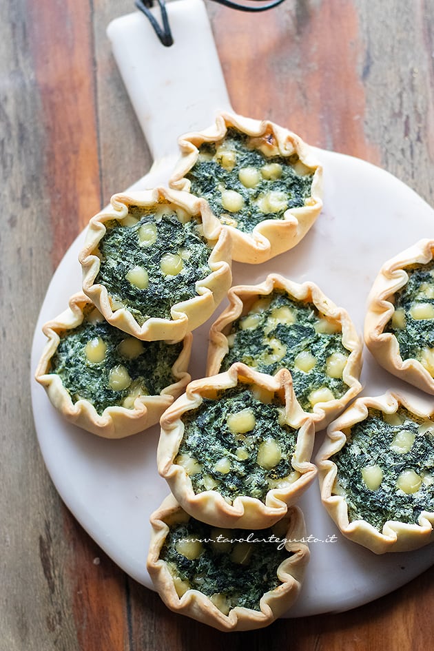 tortine ricotta e spinaci ricetta - Ricetta di Tavolartegusto