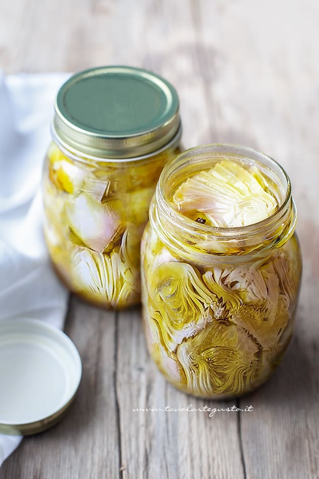 carciofi sott'olio ricetta