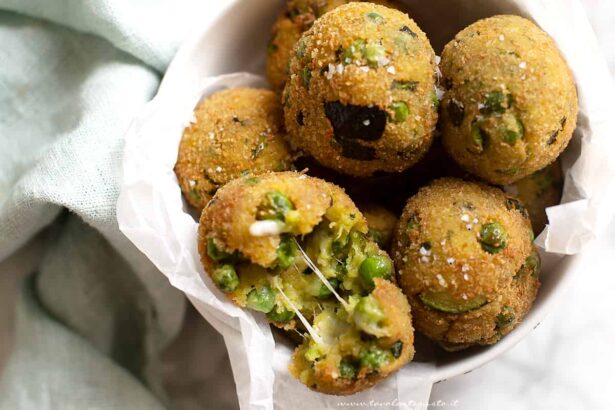 polpette zucchine e piselli