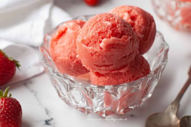 sorbetto alla fragola