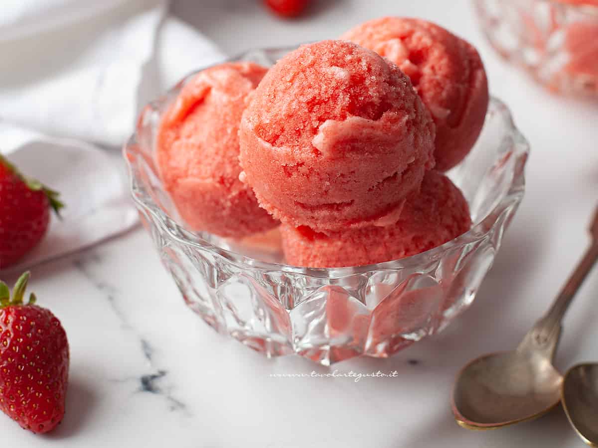 sorbetto alla fragola