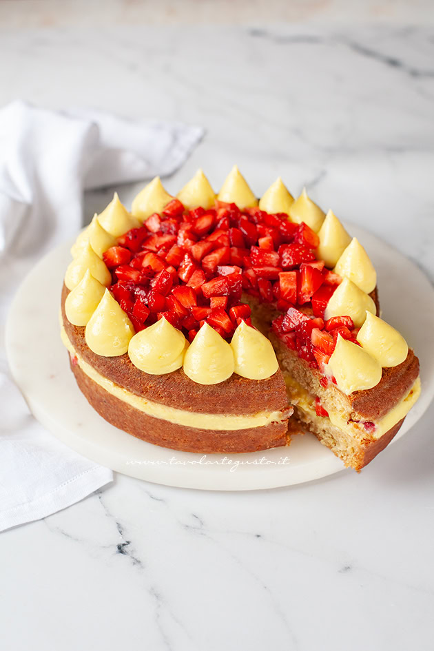 torta limone e fragole ricetta