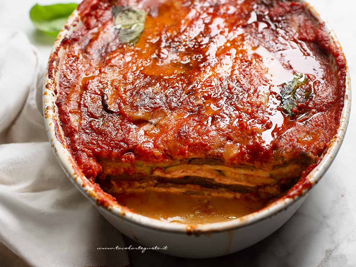 parmigiana di melanzane e zucchine