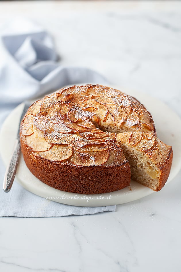 torta di mele con farina integrale