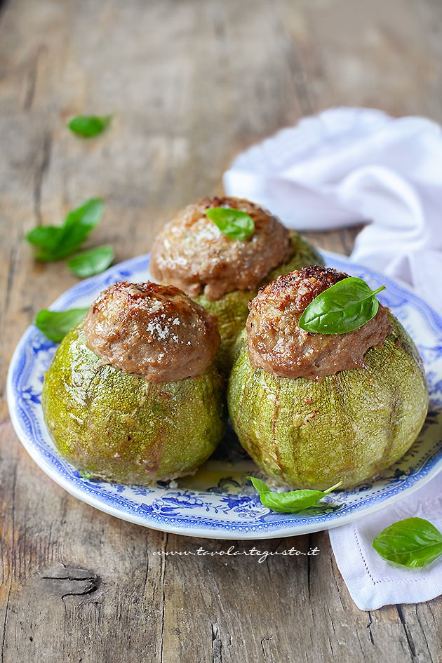 zucchine tonde ripiene ricetta