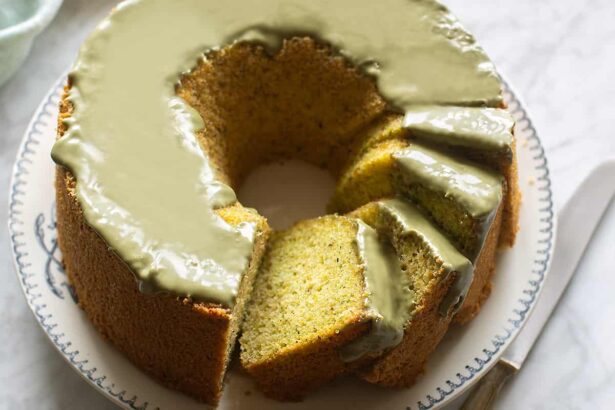 chiffon cake al pistacchio