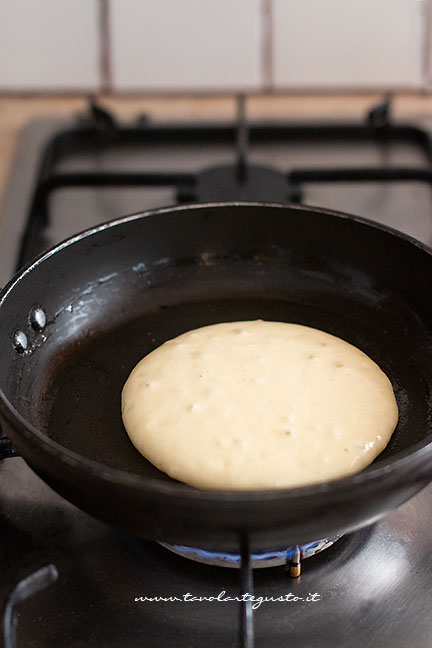 cottura pancake nutella