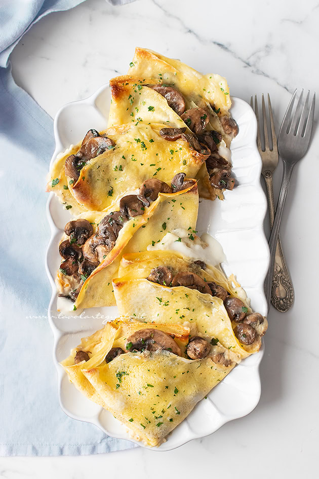 crespelle ai funghi ricetta