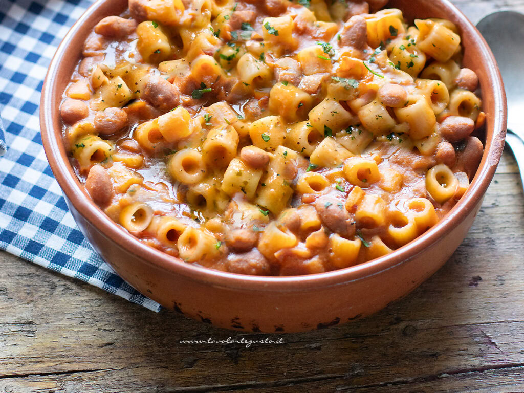 Pasta fagioli e pancetta (super saporita!)